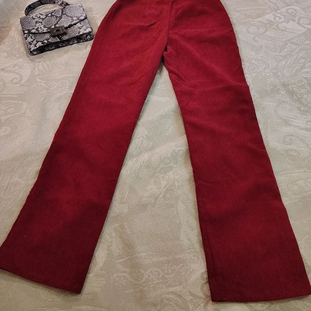 Missguided Burgundy Corduroy Top